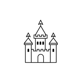 Fototapeta premium Castle outline