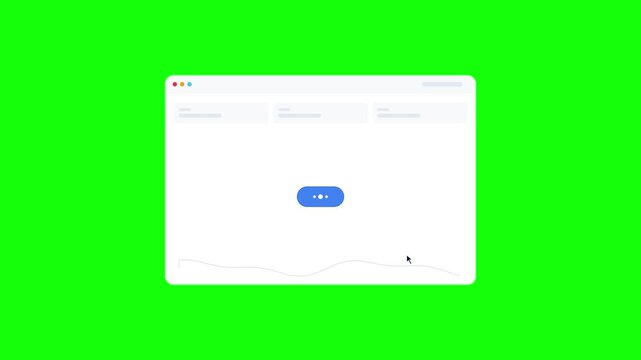 Cursor Clicking Heart Icon on Interactive Website Interface Overlay