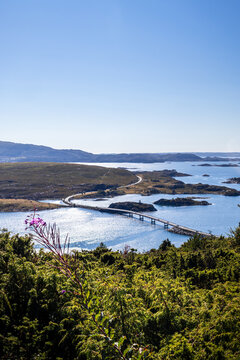 E39 and Frekasund Bridge Through Coastal Norway