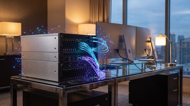 High Performance Data Center Servers with Digital Data Flow and Advanced Network Infrastructure