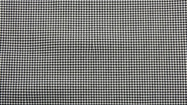Black and white houndstooth wool