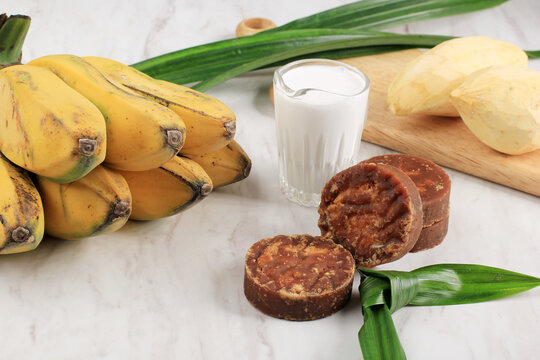 Ingredient Preparation making Banana and Sweet Potato Compote
