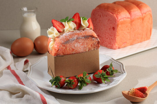 Strawberry Pink Korean Sandwich