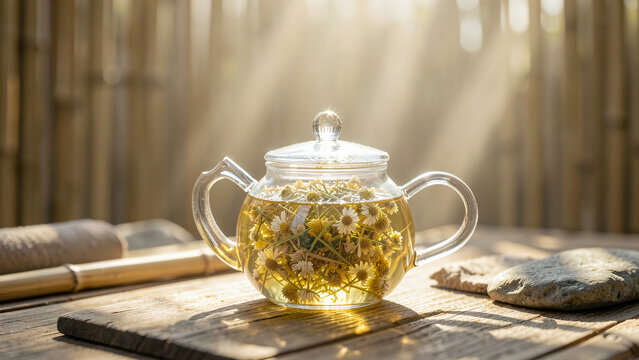 Calm Spa Tea Set with Chamomile and Sunflare
