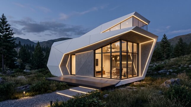 Modern futuristic house