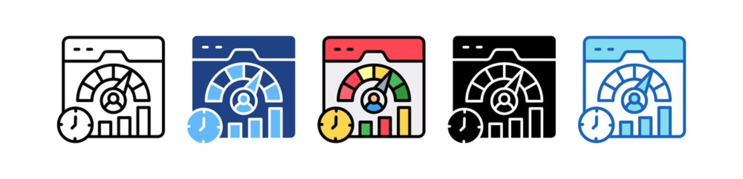 Performance Dashboard multiple icon