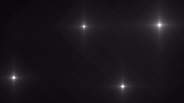 Paparazzi camera flashes, blinking flashlights animation on black background. 4K animation