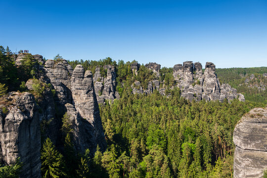 Saxon Switzerland Landscape In Germany