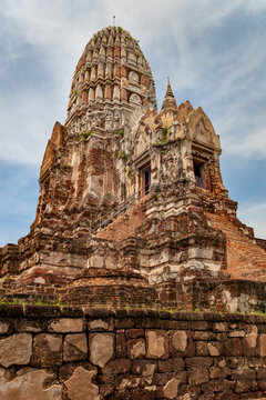Wat Ratchaburana Main Prang In Ayutthaya, Thailand