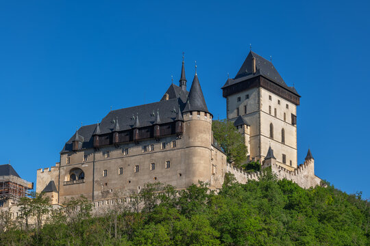 Karlstejn Castle In Czech Republic.