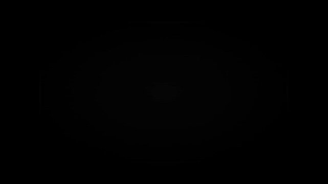 Professional System Shutdown Notification Interface on Digital Monitor Screen Turning Off to Black