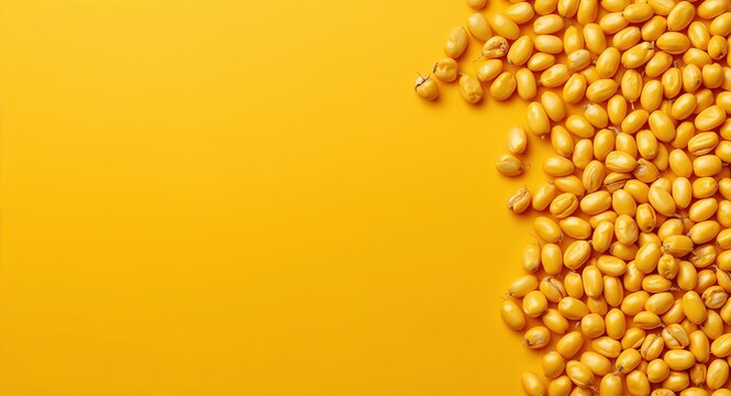 Soybean Price Increase and Decrease, A view illustrating the increase and decrease of soybean prices set against a dreamy background offering ample space for text or graphics symbolizing agricultural
