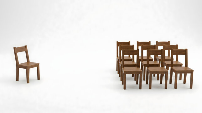 Single Chair Away from Group
