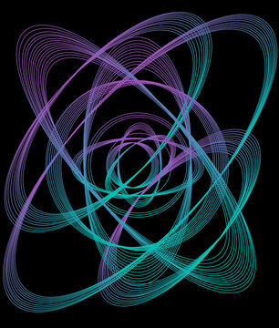 The Colorful Geometric Swirling Vortex 
