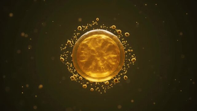 Pollen Grain Amber Sphere Botanical Reproduction Morphology