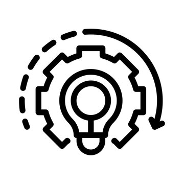 Modernization line icon