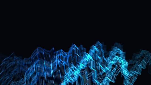 Evolving digital data lattice reorganizes in a seamless loop