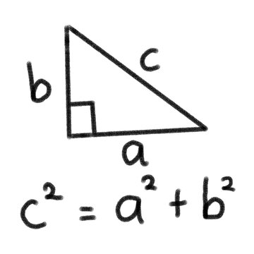 Pythagorean Theorem Formula &ndash; Math Illustration