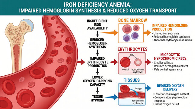 Understanding iron deficiency anemia and its impact on oxygen transport