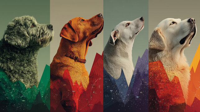 Pet stock market growth concept