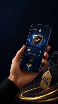 Secure mobile payment technology for black friday shopping encrypted transactions and biometric protection
