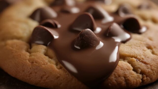 Gourmet Soft Baked Cookie Topped with Rich Melting Chocolate Ganache and Semi-Sweet Morsels for a Decadent Dessert Experience