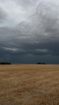 Impact de foudre lors de l'orage du 24 ao&ucirc;t en Loir-et-Cher avec une superbe structure
