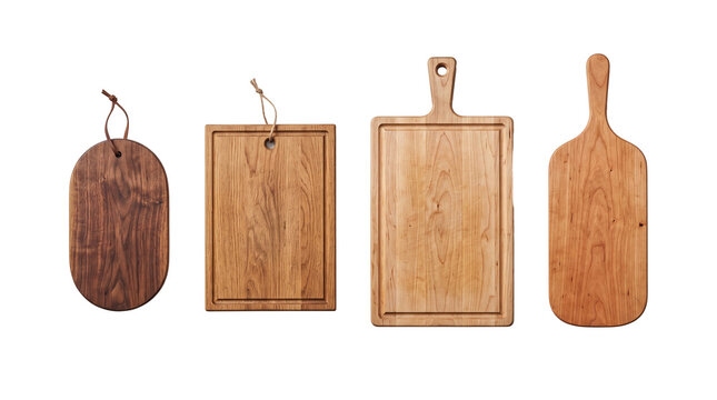 bread board PNG set , white background as transparent