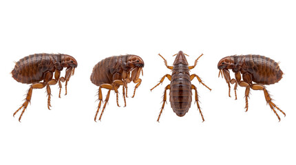 Obraz na płótnie Canvas flea PNG set , white background as transparent
