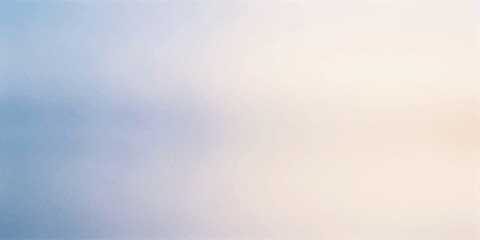 Fototapeta premium Abstract soft gradient background with a smooth transition from cool blue to warm beige and cream tones