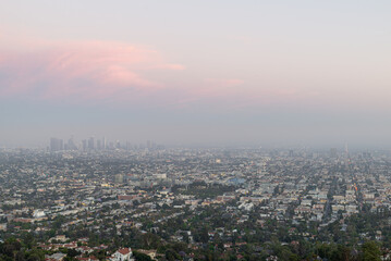 Fototapeta premium Cityscape of Los Angeles, California, USA