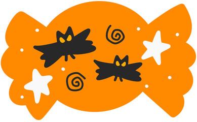 Obraz premium Halloween Hand Drawn Decoration Illustration