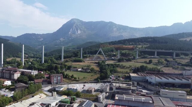 obras del TAV (tren alta velocidad) en el pa&iacute;s vasco