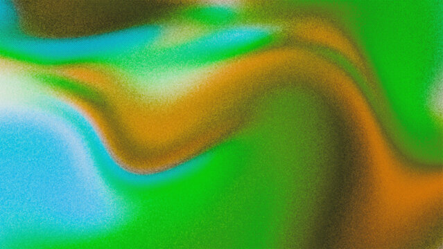 Abstract halftone background dot pattern with a swirling mix of forest green and burnt orange in a high-contrast grainy finish. Pairs with retrofuturism and cyberpunk campaign aesthetic.