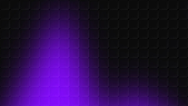 Violet purple cubic glass pattern gradient background with dark abstract squares