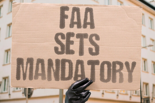 "FAA sets mandatory" Legal action required. FAA. SETS. MANDATORY. REFERRAL. LEGAL.