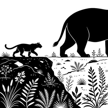Adaptation and Survival concept vector illustration representing the importance of changing with new conditions. A powerful visual metaphor for resilience, evolution, flexibility, transformation, chan