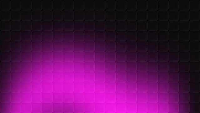 Neon pink and black glassmorphism cubic glass background for web hero