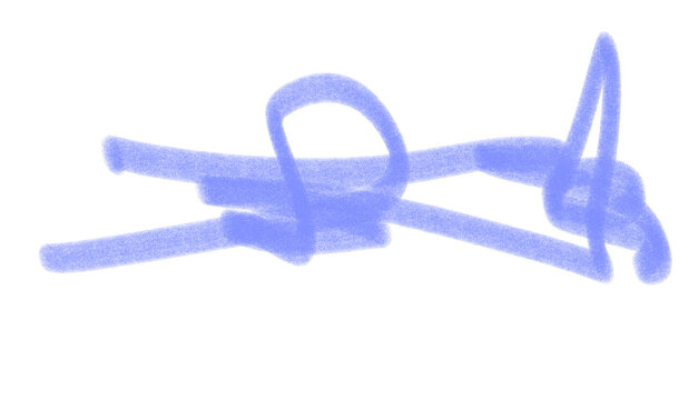 blue scribble crayon brush stroke isolated on transparent background