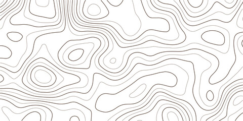 Abstract wavy linear pattern, topographic map style contour line background, geographic terrain illustration, seamless design with curved geometric shapes © MD.HUZZATULLAHISLAM