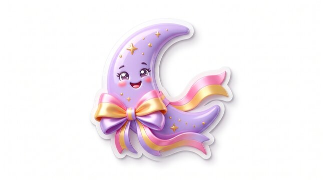 A cute and sparkling star sticker that adds a touch of magic, positivity, and playful charm to any design.