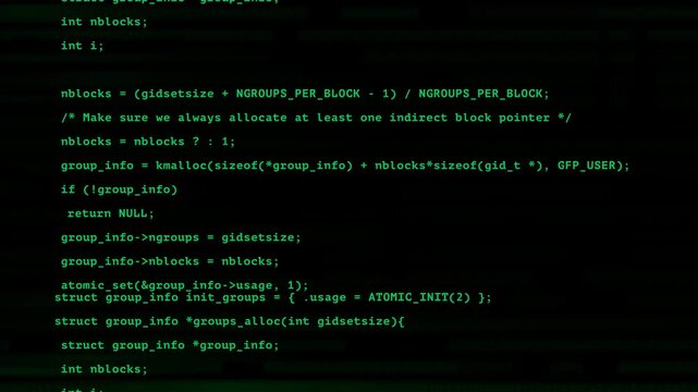 hacker computer code typing on alpha screen