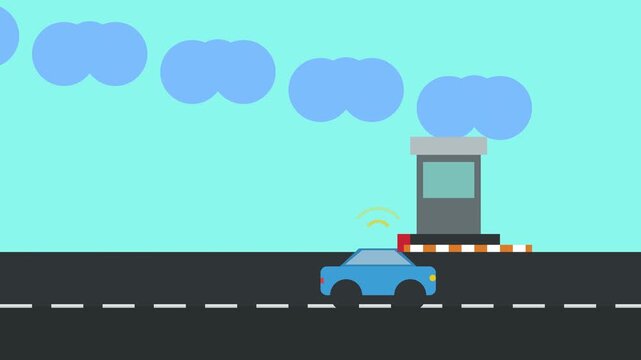 Efficiency of Digital Toll Payment System Animation 4K 60fps with 16 9 Aspect Ratio