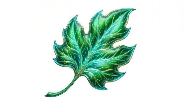 A delicate green leaf embracing the beauty of nature, symbolizing freshness, growth, and the peaceful simplicity of life.
