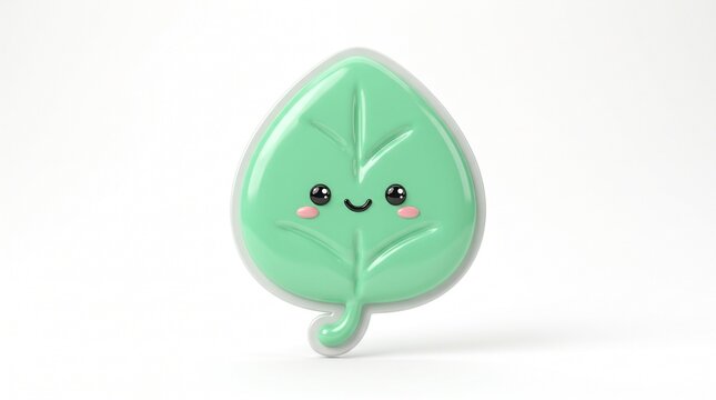 A delicate green leaf embracing the beauty of nature, symbolizing freshness, growth, and the peaceful simplicity of life.