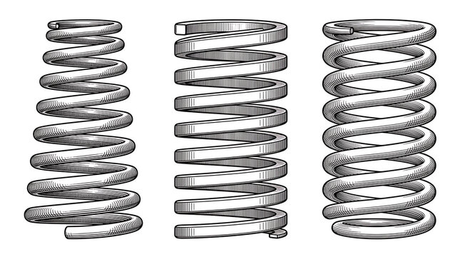Steel Coil Springs Set for Vehicle Suspension and Agricultural Machinery Spare Parts