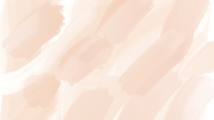 Fototapeta premium Abstract Soft Beige and Peach Watercolor Paint Brush Stroke Texture Background 
