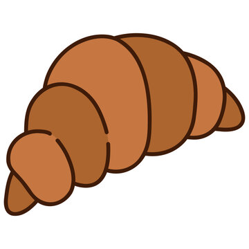 Handdrawn Croissant Illustration