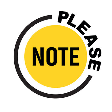 please note