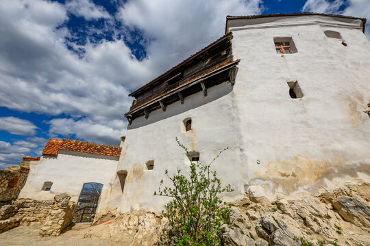 Rasnov Citadel, a 13th century fortress above the town of Rasnov in Transylvania.